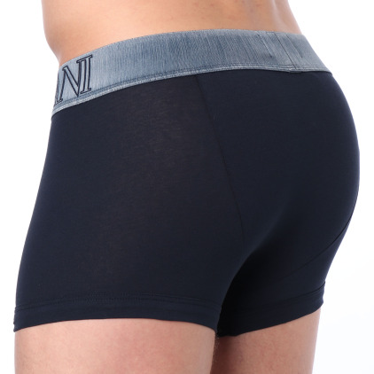 Boxer Megalogo Coton Bleu Marine Emporio Armani