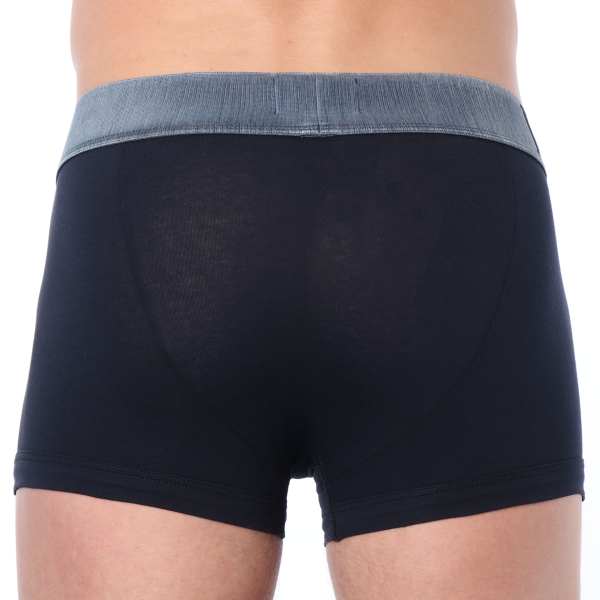 Boxer Megalogo Coton Bleu Marine Emporio Armani
