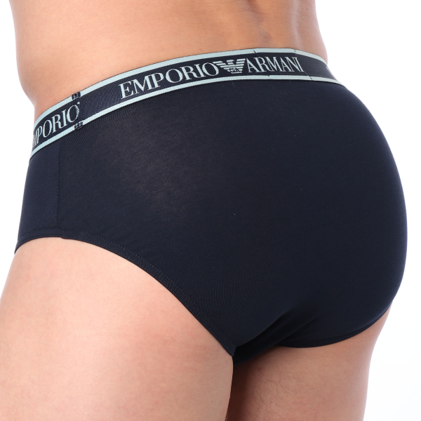Slip Core Logoband Coton Marine - Bleu Ciel Emporio Armani