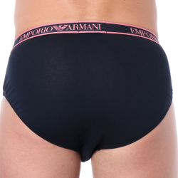 Emporio Armani Core Logoband Cotton Briefs - Navy - Pink
