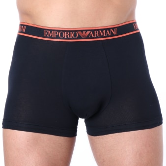 Boxer Core Logoband Coton Marine - Orange Emporio Armani