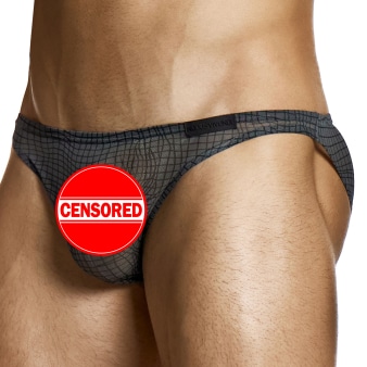 Slip Low Cut Abstract Résille Gris Anthracite Modus Vivendi