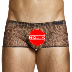Boxer Abstract Résille Marron Modus Vivendi