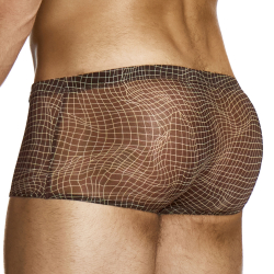 Boxer Abstract Résille Marron Modus Vivendi