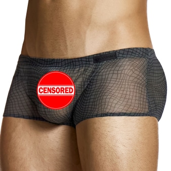 Boxer Abstract Résille Gris Anthracite Modus Vivendi