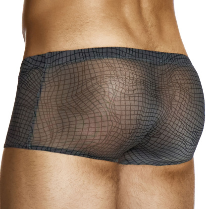 Boxer Abstract Résille Gris Anthracite Modus Vivendi