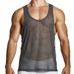 Débardeur Abstract Résille Gris Anthracite Modus Vivendi