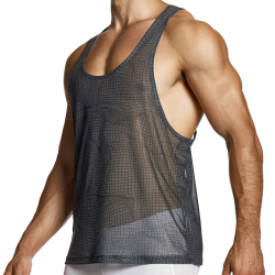 Débardeur Abstract Résille Gris Anthracite Modus Vivendi