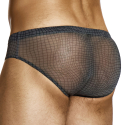 Slip Super Low Rise Abstract Résille Gris Anthracite Modus Vivendi