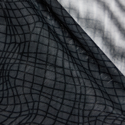 Modus Vivendi Abstract Net Super Low Rise Briefs - Charcoal