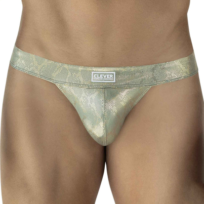 Clever Diamond Tanga Briefs - Gold