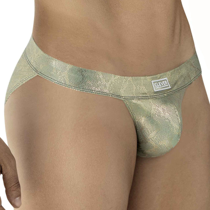 Clever Diamond Tanga Briefs - Gold
