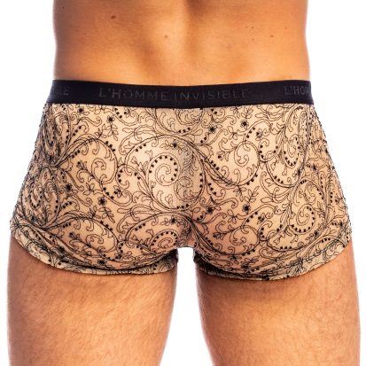 L'Homme invisible Borgia Hipster Push-Up Trunks - Nude