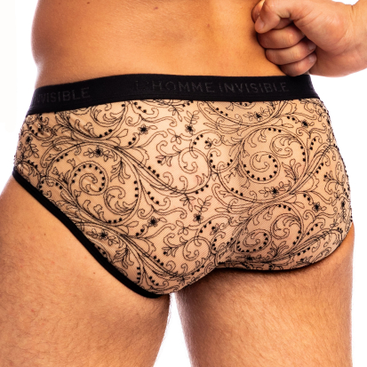 L'Homme invisible Borgia Push-Up Briefs - Nude
