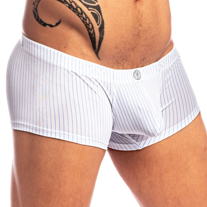 L'Homme invisible Oxford Push-Up Trunks - White