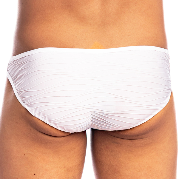 L'Homme invisible Plissé Micro Briefs - White