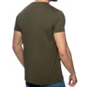 T-Shirt V-Neck Basic Kaki Addicted