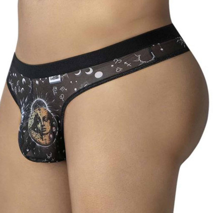 CandyMan Sun Moon Thong - Black
