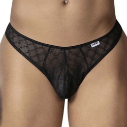 String Résille Géométrique Noir CandyMan