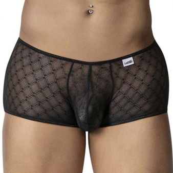 Boxer Résille Géométrique Noir CandyMan