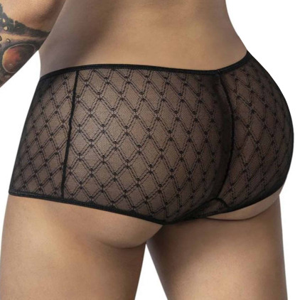 Boxer Résille Géométrique Noir CandyMan
