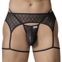 String Jarretière Résille Géométrique Noir CandyMan