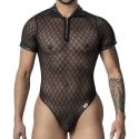 Body String Résille Géométrique Noir CandyMan