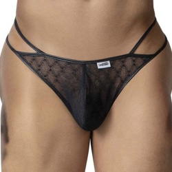 String Ficelle Résille Géométrique Noir CandyMan