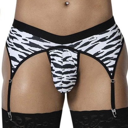 Zebra Garter Thong