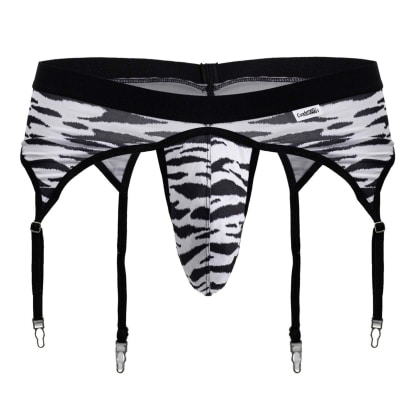 Zebra Garter Thong
