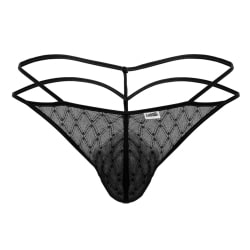 String Ficelle Résille Géométrique Noir CandyMan