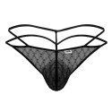 String Ficelle Résille Géométrique Noir CandyMan