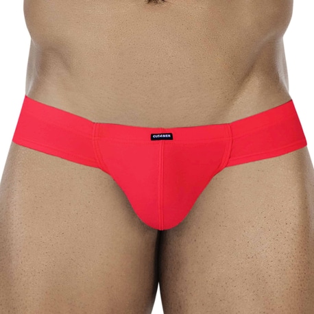 CUT4MEN SP4NDEX GLOW Cheeky Briefs - Red