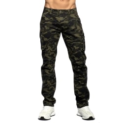 Pantalon Cargo Jeans Camouflage Kaki ES Collection