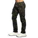ES Collection Camo Cargo Jeans Pants - Khaki