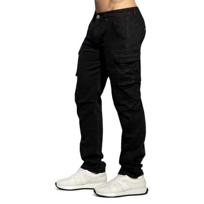 Pantalon Cargo Jeans Noir ES Collection