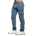 Pantalon Cargo Jeans Bleu Indigo ES Collection