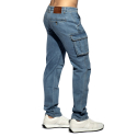Pantalon Cargo Jeans Bleu Indigo ES Collection