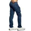 Pantalon Cargo Jeans Bleu Marine ES Collection