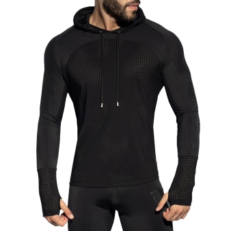 Sweat-Shirt à Capuche Vertex Noir ES Collection
