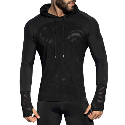 Sweat-Shirt à Capuche Vertex Noir ES Collection