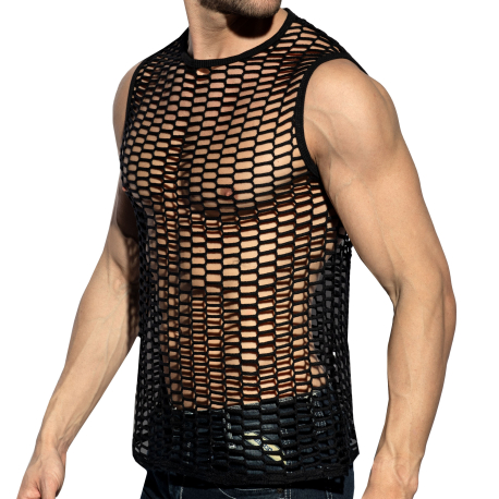 ES Collection Fishing Line Tank Top - Black