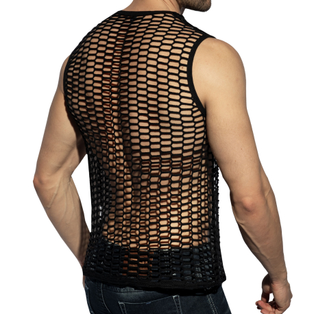 ES Collection Fishing Line Tank Top - Black