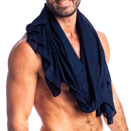 Paréo Calypso Bleu Marine L'Homme Invisible