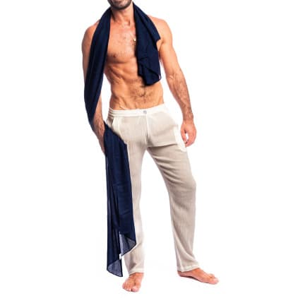 Paréo Calypso Bleu Marine L'Homme Invisible