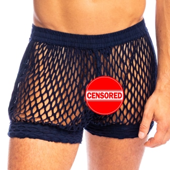 Short Zephiro Bleu Marine L'Homme Invisible