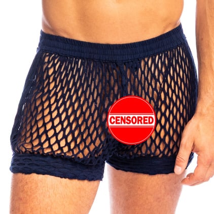 Short Zephiro Bleu Marine L'Homme Invisible