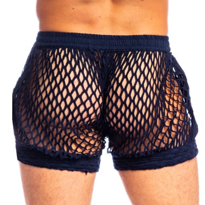 Short Zephiro Bleu Marine L'Homme Invisible