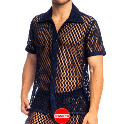 Chemisette Zephiro Bleu Marine L'Homme Invisible