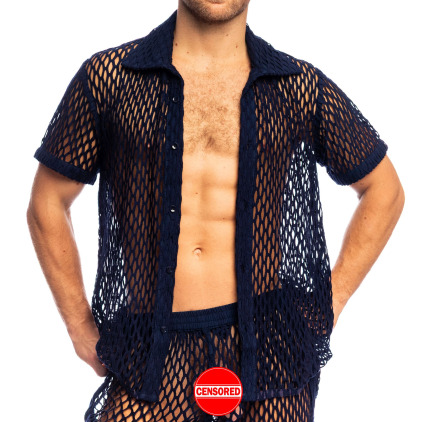 Chemisette Zephiro Bleu Marine L'Homme Invisible